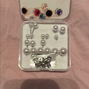 Elegant Pearl Earring Set